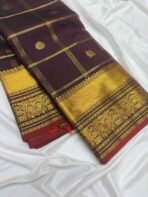 Premium Semi Silk Saree - Coffee Brown Saree