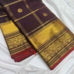 Premium Semi Silk Saree - Coffee Brown Saree